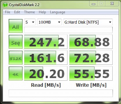 CrystalDiskMark Intel X18-M G1