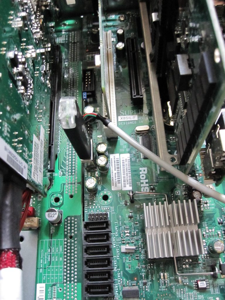 Gap between X8SIL-F and PCMIG with cards installed