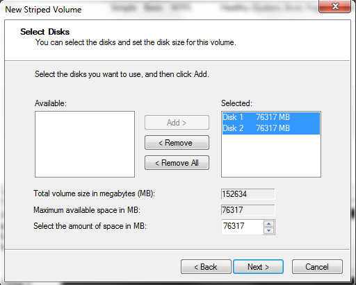 Create a Windows RAID 0 Drive Using Dynamic Disks