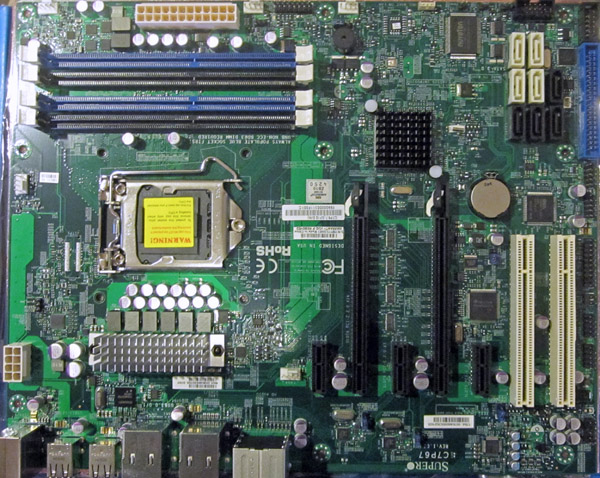Supermicro C7P67 Motherboard Layout