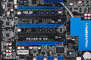 ASUS P6X58-E WS PCIe Slots
