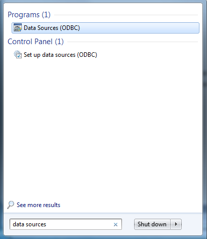 Find ODBC Data Sources