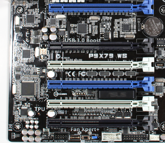 ASUS P9X79 WS PCIe 3.0 Slots