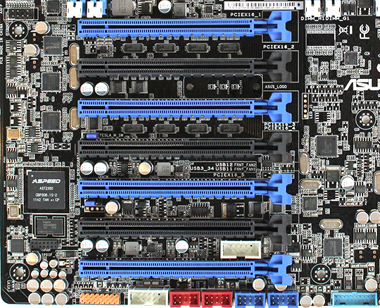 ASUS Z9PE-D8 WS PCIe Expansion Slots