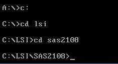 Change Directory to LSI Firmware and Megarec