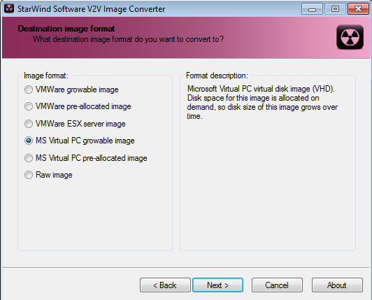 Cloudera CDH4 Hadoop in Windows 8 Hyper-V VDMK to VHD Conversion Format