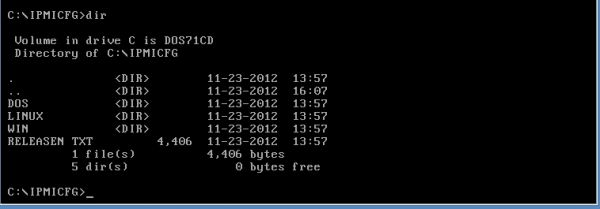 IPMIcfg dir listing