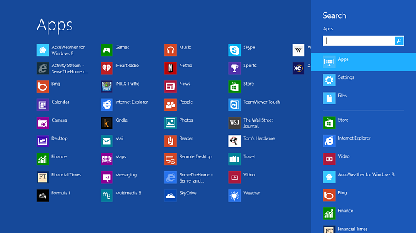Microsoft Windows 8 RT Metro Apps - Microsoft Surface RT