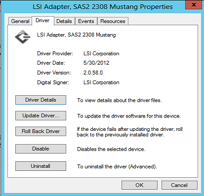 Supermicro Windows 8 64-bit LSI Driver v2.00.58.0