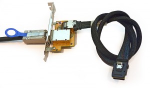 PCI SAS Adapter Bracket plus SFF-8087 Cable