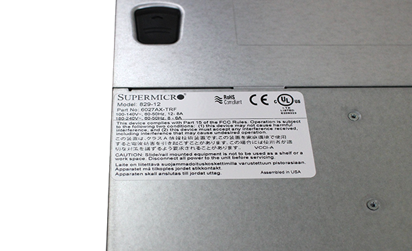 Supermicro Hyper-Speed 6027AX-TRF ID Badge