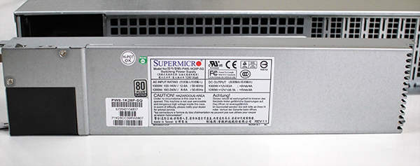 Supermicro Hyper-Speed 6027AX-TRF Platinum PSU