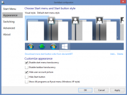 StartIsBack Appearance Options