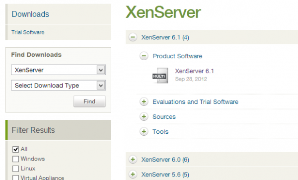 Citrix XenServer Downloads