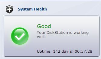 Synology DS1812+ - 141 Days Uptime