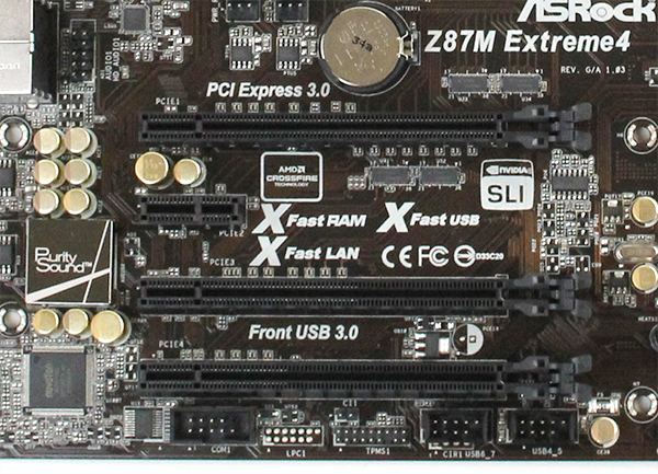 ASRock Z87M Extreme4 PCIe Slots