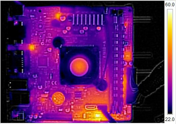 ASUS AM1I-A and AMD Athlon 5350 Thermal Imaging
