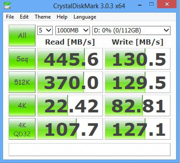 Mushkin Atlas Deluxe 120GB - benchmark - CrystalDiskMark