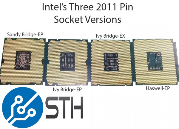 Three Different Intel Xeon LGA 2011 Sockets