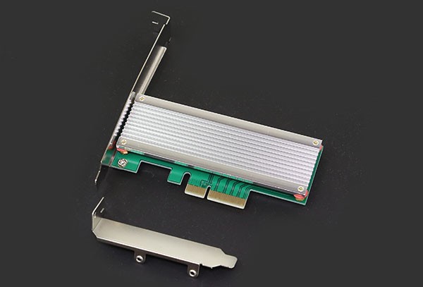 M2 PCIe x4 adapter with heatsink