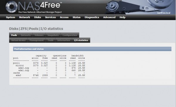 nas4free web interface