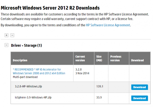 Fusion-io ioDrive installation - HP Support- Windows Download