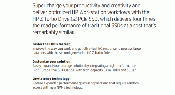 HP Z Turbo Drive G2 NVMe