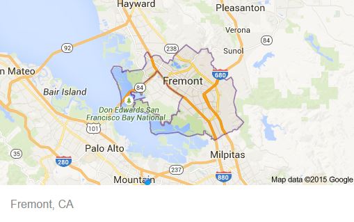 Fremont CA Map