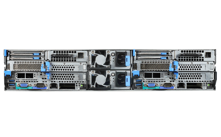 QuantaPlex T21SR-2U PCIe Rear