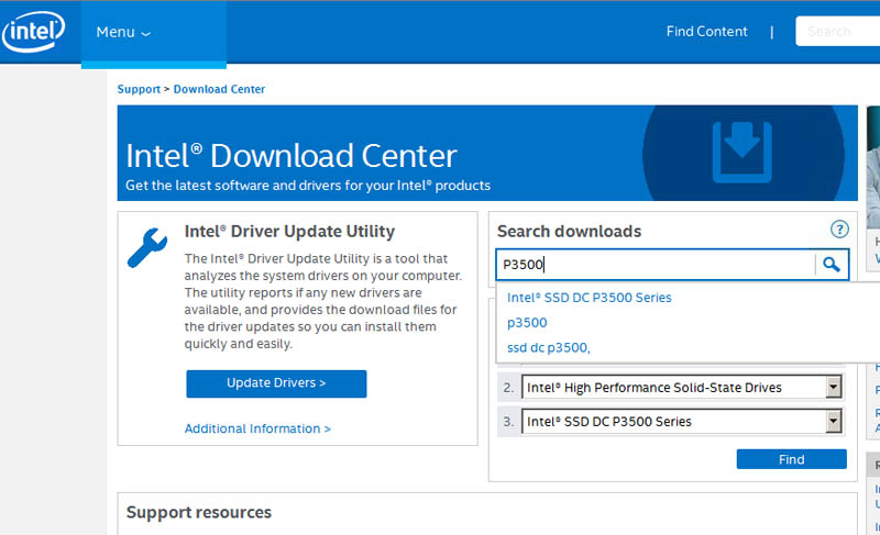 Intel DC P3500 1200GB ESXi 6 Intel Driver Download