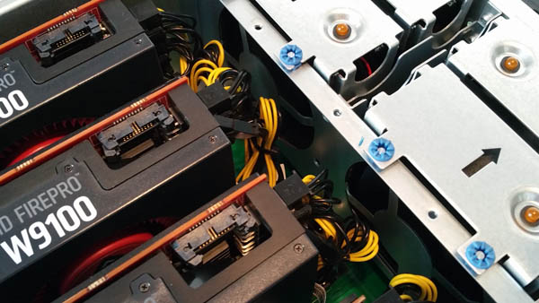 ASRock Rack 3U8G-C612 Power Cables Multi GPU Install