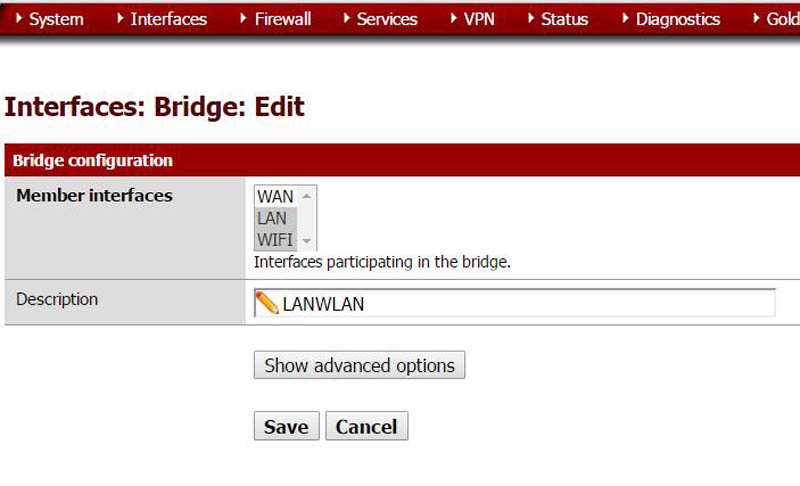pfSense Wi-Fi Setup WAN LAN Bridge