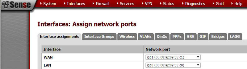 pfSense Wi-Fi Setup WAN LAN Interfaces