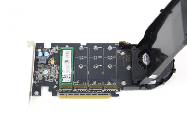 Dell 4x m2 NVMe Drive PCIe Card