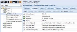 Example FreeNAS over Proxmox ZFS shared storage