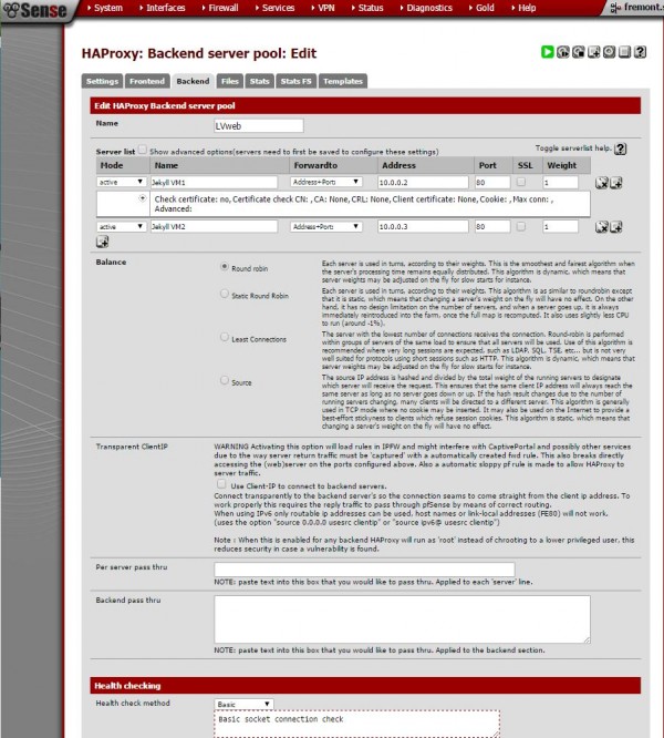 Step 3 - Enable HAProxy backend