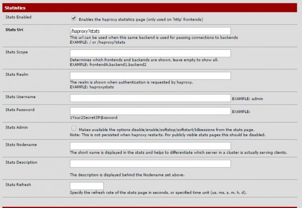 Step 4-5 - Enable HAProxy stats back end URL