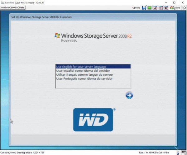 WD Windows Storage Server Setup