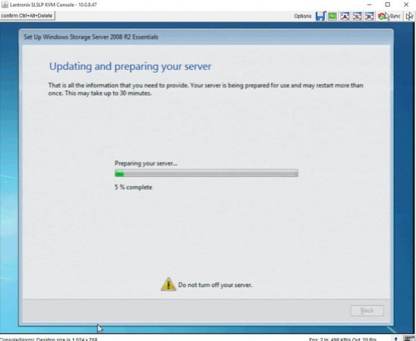 WD Windows Storage Server Setup - wait for updates 90 min into process