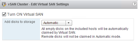 2 node flash vSAN - change virtual disks to automatic verification
