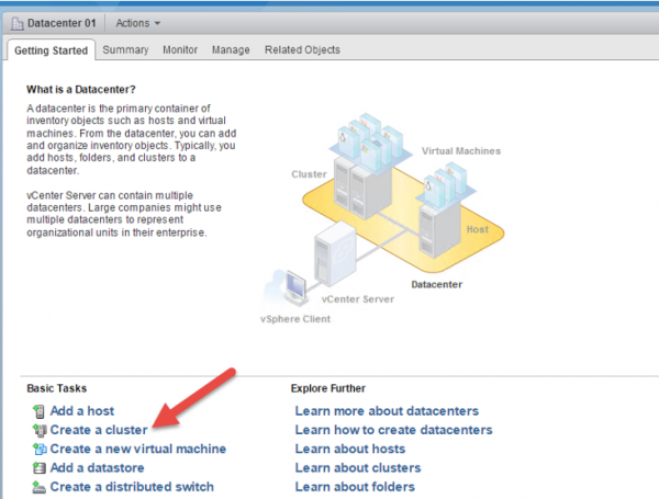 2 node flash vSAN - create a cluster