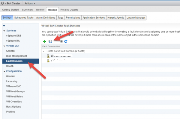 2 node flash vSAN - fault domains stretched cluster