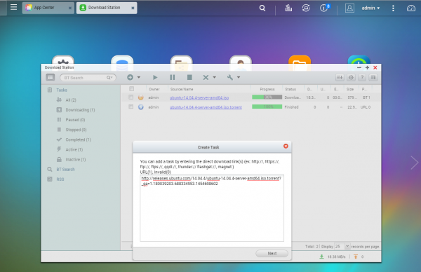 QNAP QTS Download Manager - Ubuntu Download