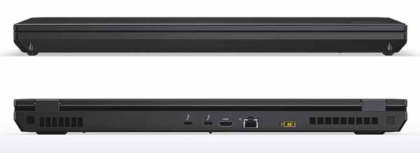 Lenovo ThinkPad P70 - Frong and Back