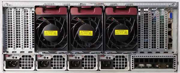SuperServer 8048B-TR4FT - Back IO and Fans