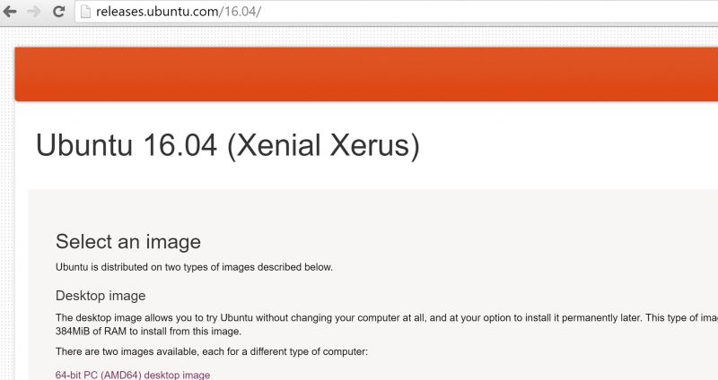 Ubuntu 16.04 Xenial