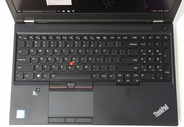 Lenovo ThinkPad P50 - Top