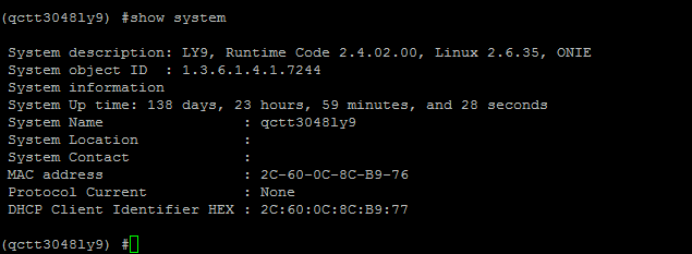 QCT T3048-LY9 Uptime May 2016