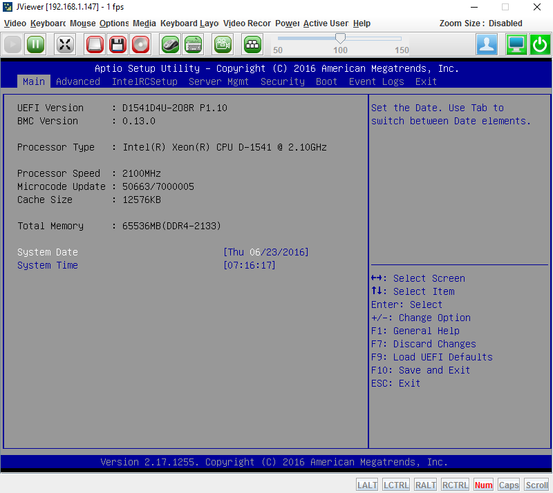 ASRock Rack D1541D4U-2O8R IPMI BIOS