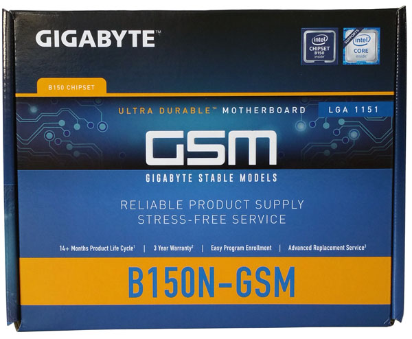 Gigabyte GA-B150N-GSM - Box Front
